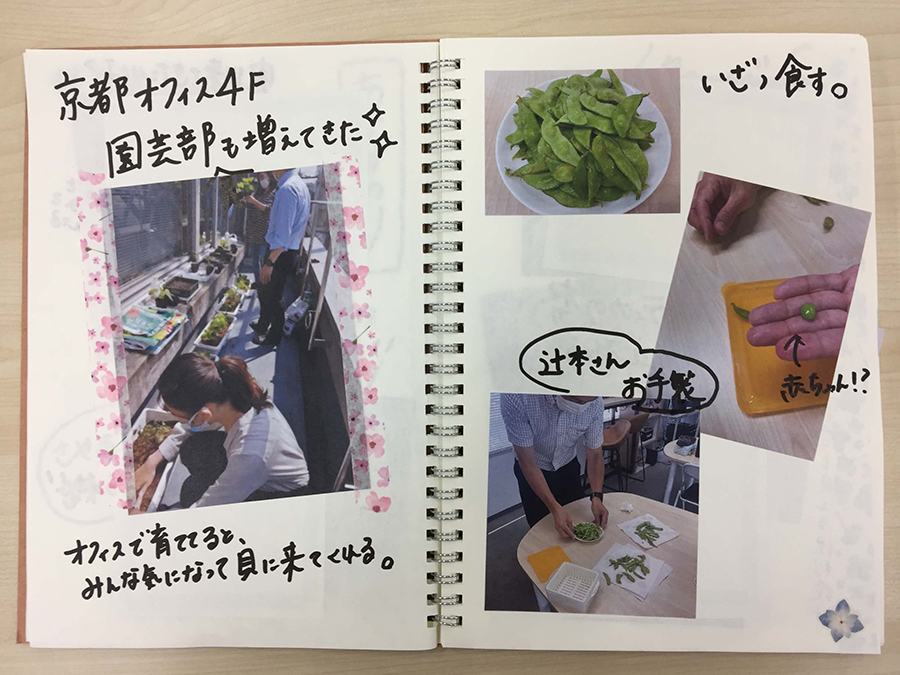 weaveオフィス菜園がみんな気になってきたみたい！