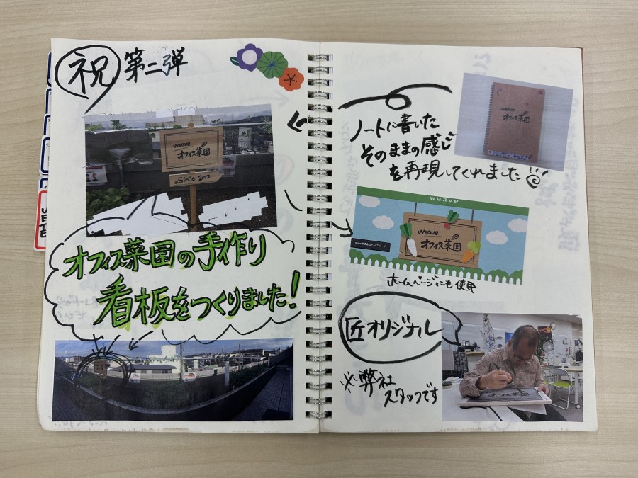 (祝)第二弾 オフィス菜園の手作り看板を作りました！