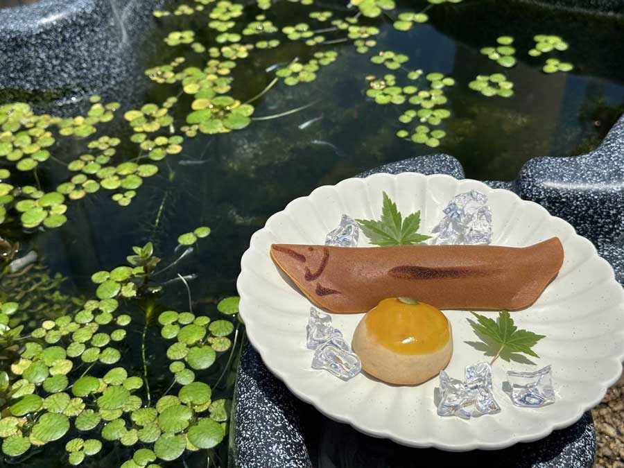 オフィス菜園と和菓子