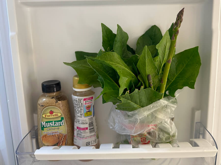 収穫野菜の保管